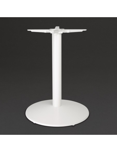 Pied de table en fonte Bolero blanc - 728 mm