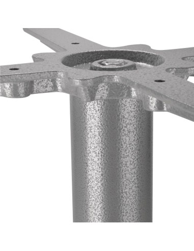 Pied de table en fonte Bolero gris - stabilité et élégance