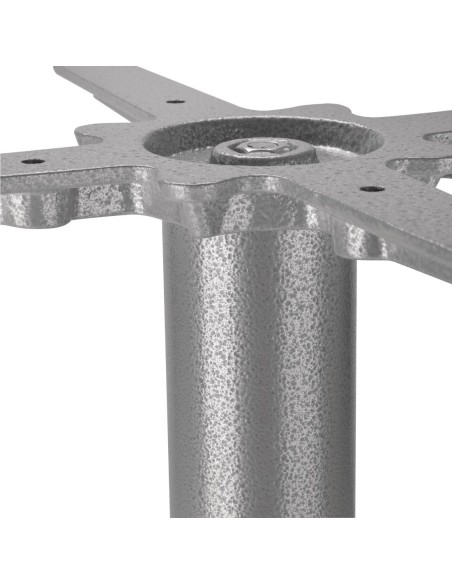 Pied de table en fonte Bolero gris - stabilité et élégance