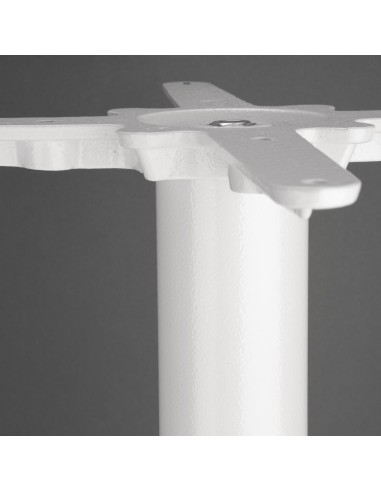 Pied de table en fonte Bolero blanc - 728 mm