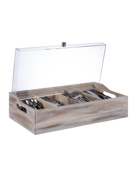 Range-couverts APS 510 x 280 mm - Bois marron