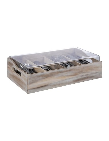 Range-couverts APS 510 x 280 mm - Bois marron