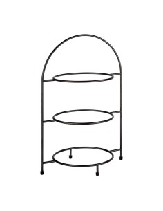 Présentoir 3 assiettes APS Industrial 290x195 mm - Noir