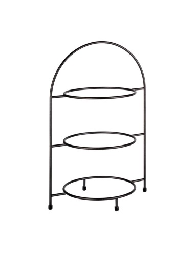 Présentoir 3 assiettes APS Industrial 290x195 mm - Noir
