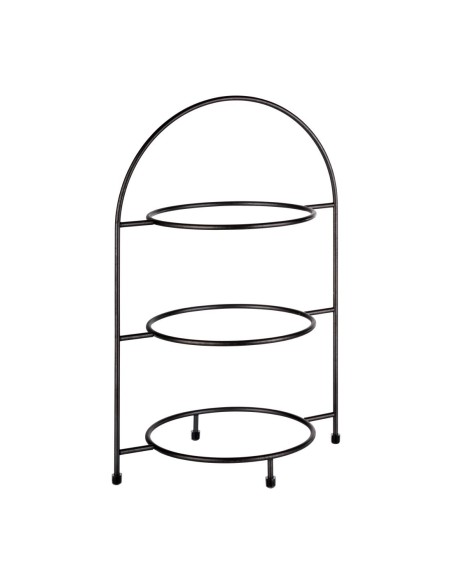 Présentoir 3 assiettes APS Industrial 290x195 mm - Noir