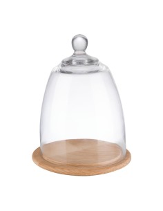 Plateau bois avec couvercle verre APS 185 x 240 mm