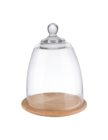 Plateau bois avec couvercle verre APS 185 x 240 mm