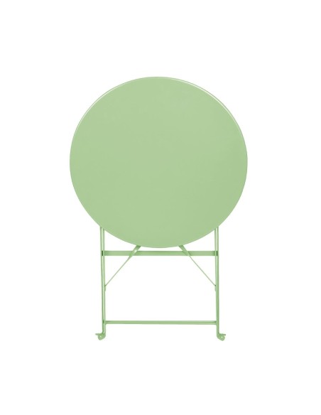Table de terrasse carrée pliante Bolero vert clair 595 mm