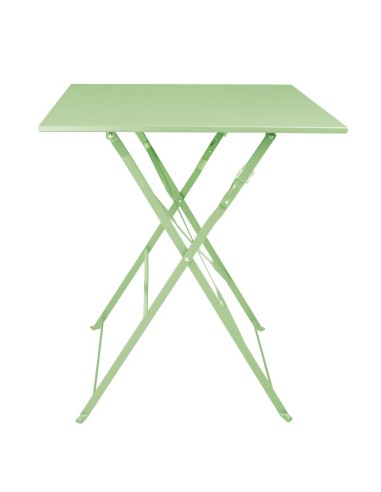 Table terrasse pliante Bolero 60x60 cm vert clair