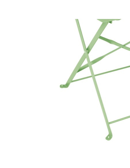 Chaises de terrasse pliantes Bolero vert clair - lot de 2