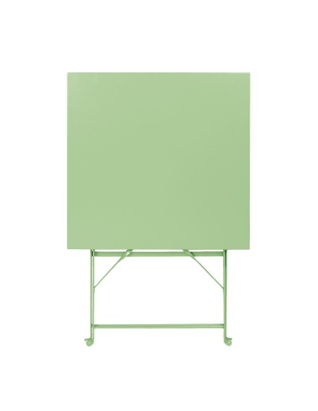 Table terrasse pliante Bolero 60x60 cm vert clair