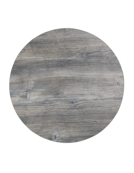 Plateau rond Bolero gris 600 mm - Effet frêne
