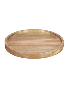 Assiette ronde en acacia Olympia 200mm - Bois naturel