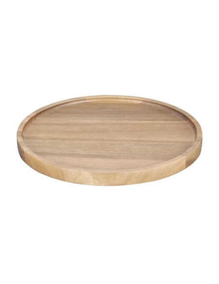 Assiette ronde en acacia Olympia 250mm - Bois naturel