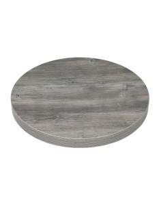 Plateau rond Bolero gris 600 mm - Effet frêne 2
