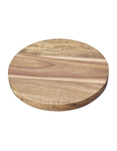 Assiette ronde en acacia Olympia 200mm - Bois naturel 2