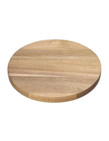 Assiette ronde en acacia Olympia 250mm - Bois naturel