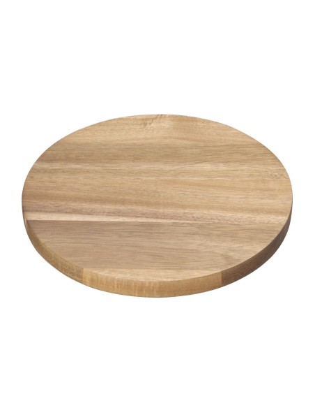 Assiette ronde en acacia Olympia 250mm - Bois naturel