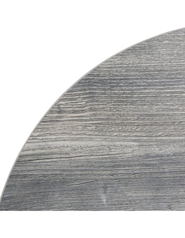 Plateau rond Bolero gris 600 mm - Effet frêne