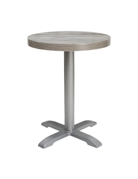 Plateau rond Bolero gris 600 mm - Effet frêne
