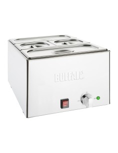 Bain-marie Buffalo 21 L inox - chaleur humide douce