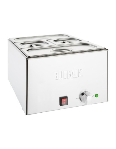 Bain-marie Buffalo 21 L inox - chaleur humide douce