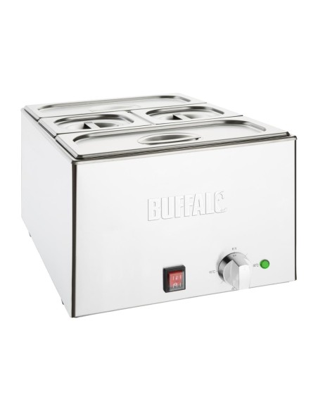 Bain-marie Buffalo 21 L inox - chaleur humide douce