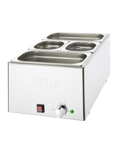 Bain-marie Buffalo 21 L inox - chaleur humide douce