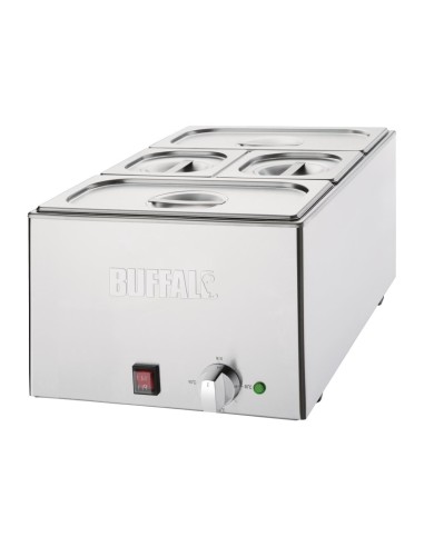 Bain-marie Buffalo 21 L inox - chaleur humide douce