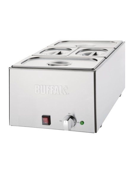 Bain-marie Buffalo 21 L inox - chaleur humide douce