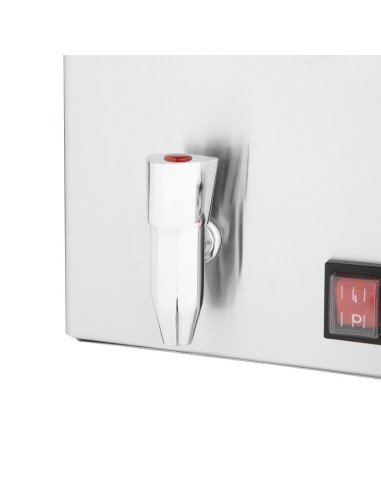 Bain-marie Buffalo 21 L inox avec robinet et bacs GN