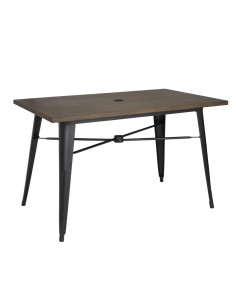 Table d'extérieur Bolero 120x76 cm noir