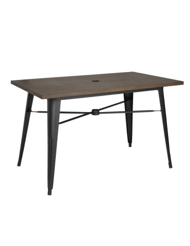 Table d'extérieur Bolero 120x76 cm noir
