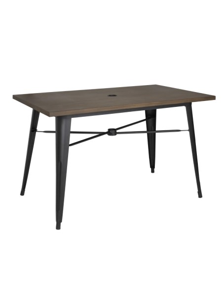 Table d'extérieur Bolero 120x76 cm noir
