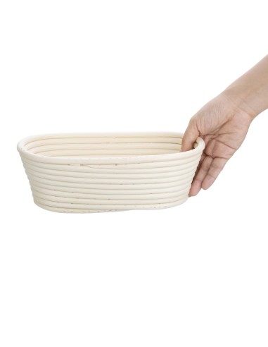 Panier de fermentation ovale en rotin Vogue 250x150x80 mm