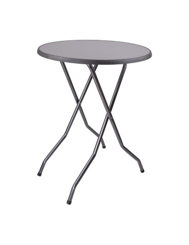 Table haute ronde pliante Barcelona 85 cm - Sans Marque