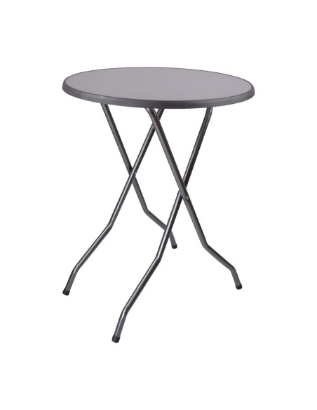 Table haute ronde pliante Barcelona 85 cm - Sans Marque