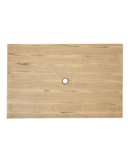 Table d'extérieur Bolero 120x76 cm aluminium bois clair