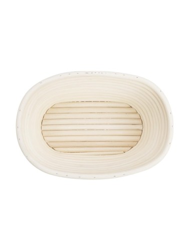 Panier de fermentation ovale en rotin Vogue 210x150x80 mm