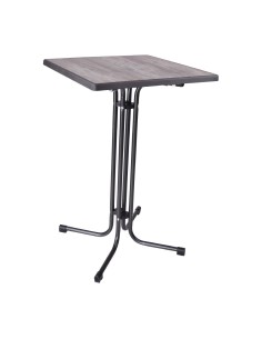 Table haute carrée pliante Limburg 70 cm - Acier solide