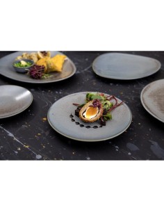 Assiettes plates Olympia Ember Blue 180 mm - lot de 6 2
