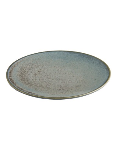 Assiettes plates Olympia Ember Blue 180 mm - lot de 6