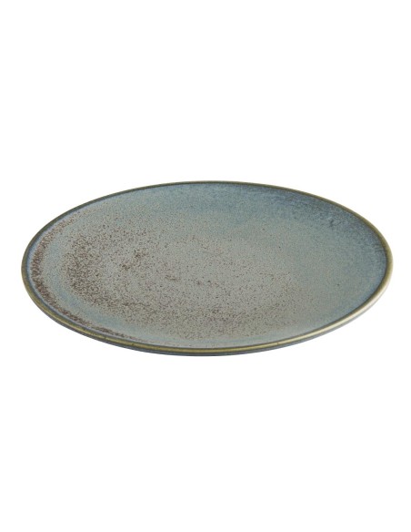 Assiettes plates Olympia Ember Blue 180 mm - lot de 6