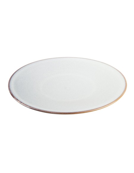 Assiettes Olympia Drift gris uni 280 mm - lot de 4