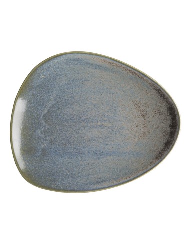 Assiettes Triangulaires Olympia Ember Blue 250mm - Lot de 6