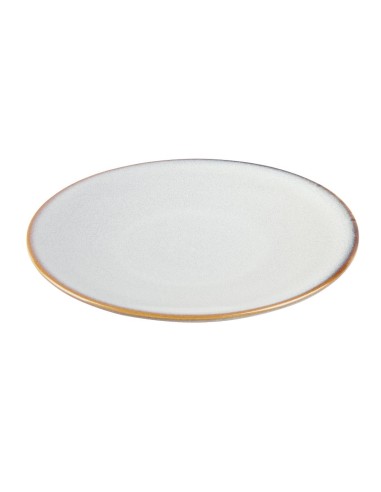 Assiettes plates Olympia Drift Gris 230mm - lot de 6
