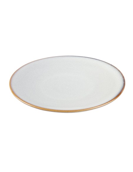 Assiettes plates Olympia Drift Gris 230mm - lot de 6