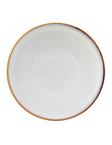 Assiettes plates Olympia Drift gris 180 mm - lot de 6