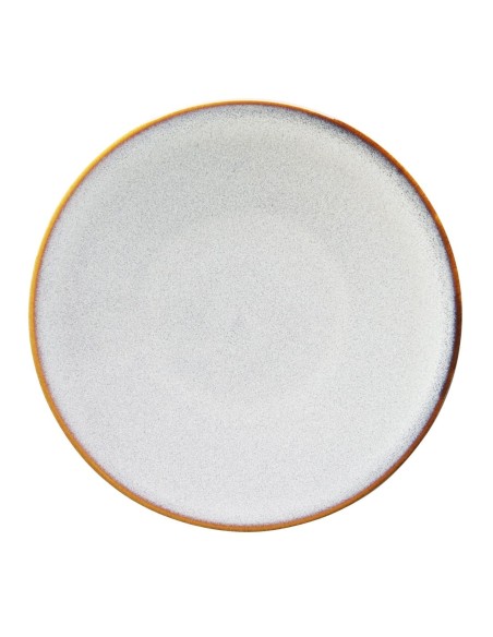 Assiettes plates Olympia Drift gris 180 mm - lot de 6