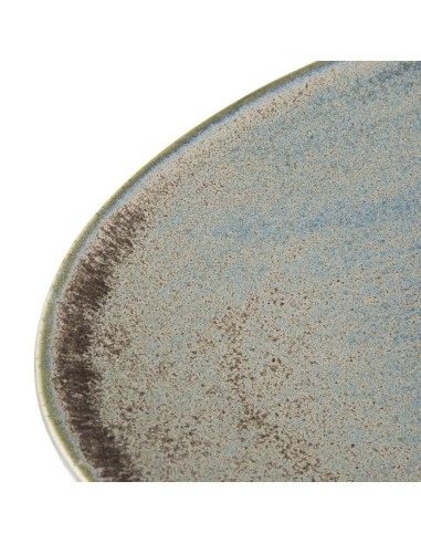 Assiettes Triangulaires Olympia Ember Blue 250mm - Lot de 6